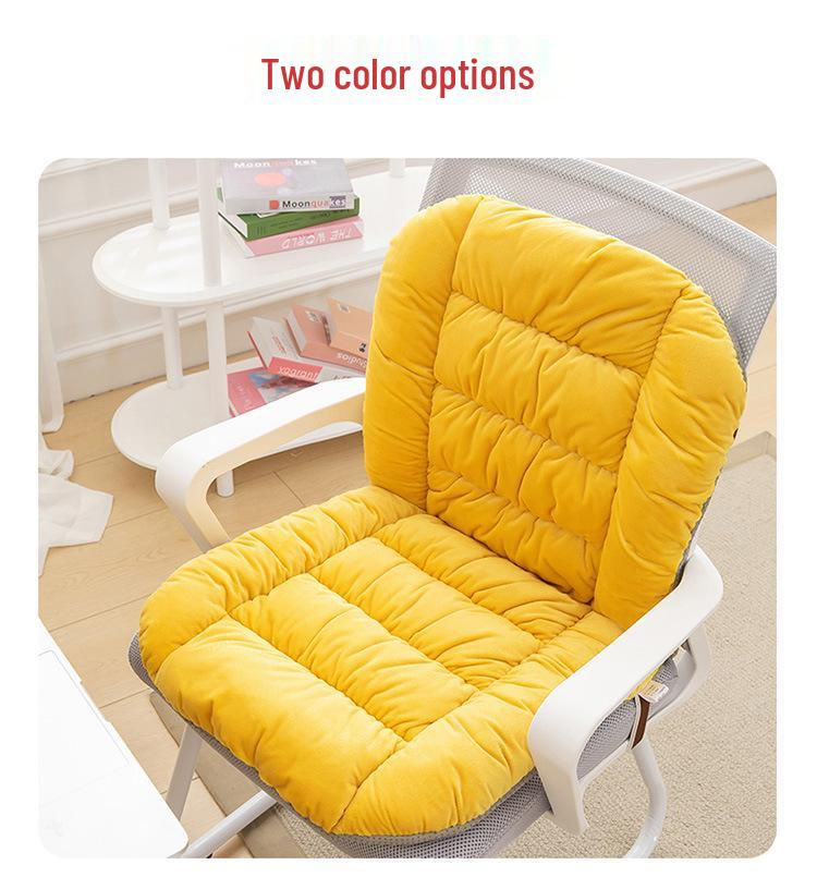 Heated Seat Cushion with Backrest and Lumbar Support for Office Chairs