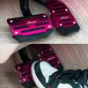 [Non-Slip Pedal Covers] Non-Slip Aluminum Alloy Car Pedal Covers | Durable Foot Pads - Compatible with Most Automatic Transmission Models
