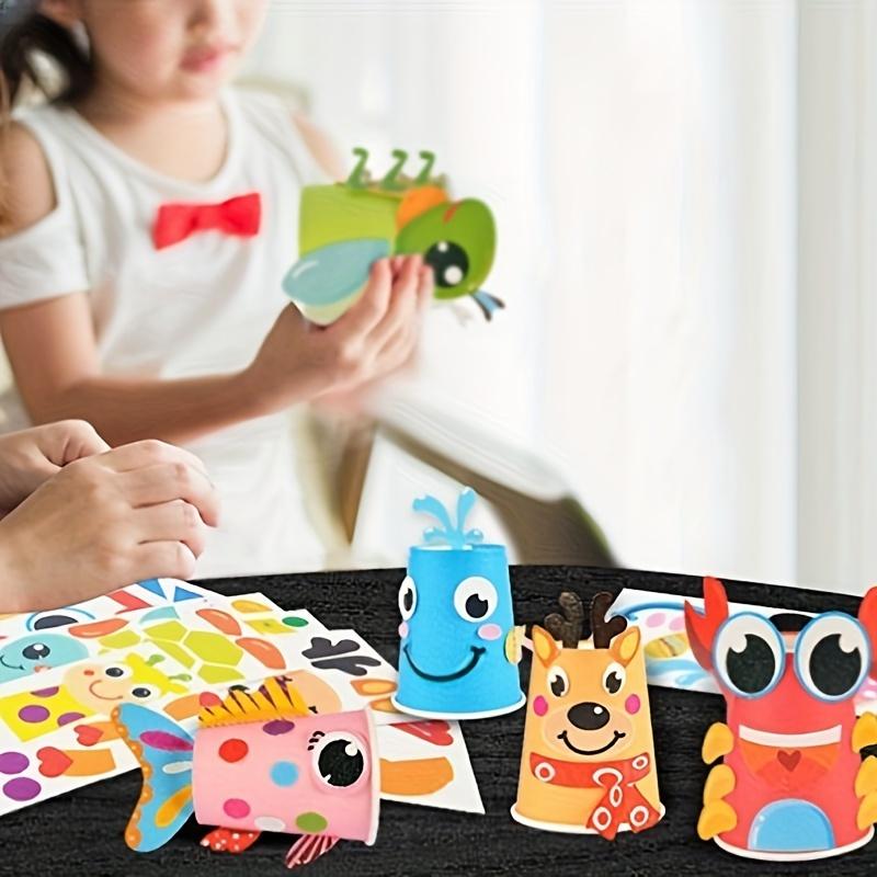 1Set Children's Animal Handicraft DIY Set Puzzle Handicraft Decoration Enhancement Hands on Ability Small Gift