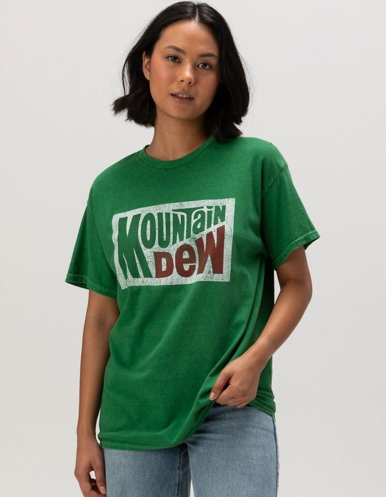 

Mountain Dew Womens Mtn Dew Distressed Print Boyfriend Fit Shirt New XS, S Unisex T-Shirt XXXXL