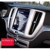Center Console Air Condition Vent Outlet Trim Navigation Frame For Volvo XC60 XC 60 2017- 2024 Carbon Fiber Car Accessories