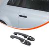 For Fiat 500 2010-2026 ABS Carbon Fiber Car Center Console Gear Shift Panel Steering Wheel Decorative Frame Sticker Accessories
