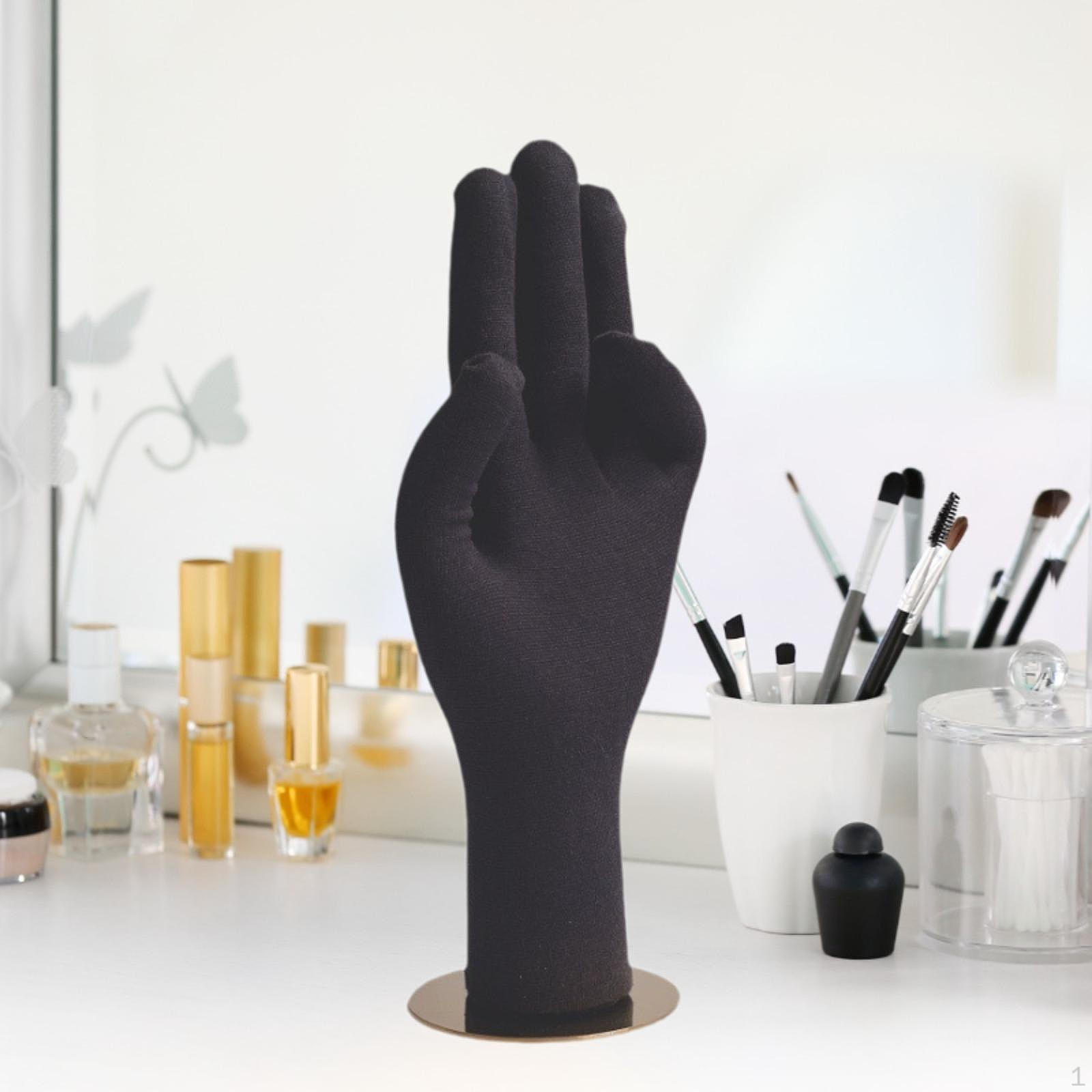 

Элегантная подставка для ювелирных изделий с регулируемыми пальцами Men Black