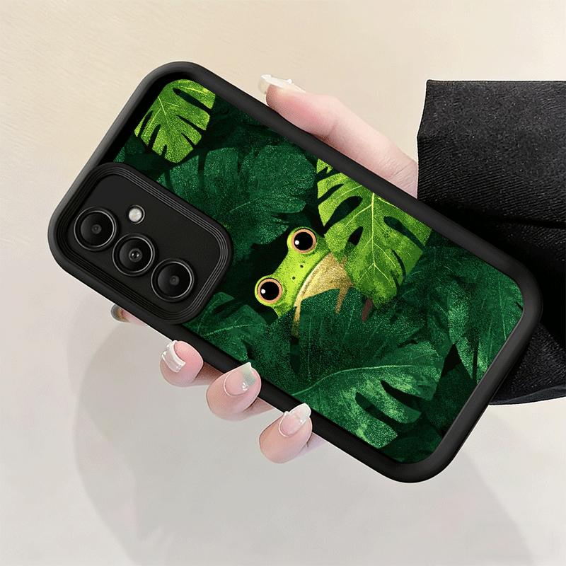 Phone Case for Samsung Galaxy A17 A16 A15 A14 A13 Cute Cartoon Frog A56 A36 A26 A55 A35 A25 A54 A34 A24 A53 A33 A23 A07 A06