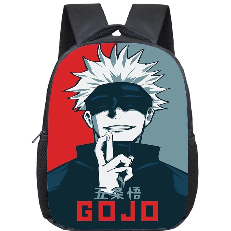 Anime Jujutsu Kaisen Backpack Boys Girls Kindergarten Book Bag Children School Bags Manga Gojo Satoru Yuji Itadori Backpack Gift