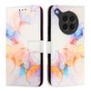 For Oppo Find X8s 5G Case with Strap Marble Pattern Leather Phone Cover Card Holder