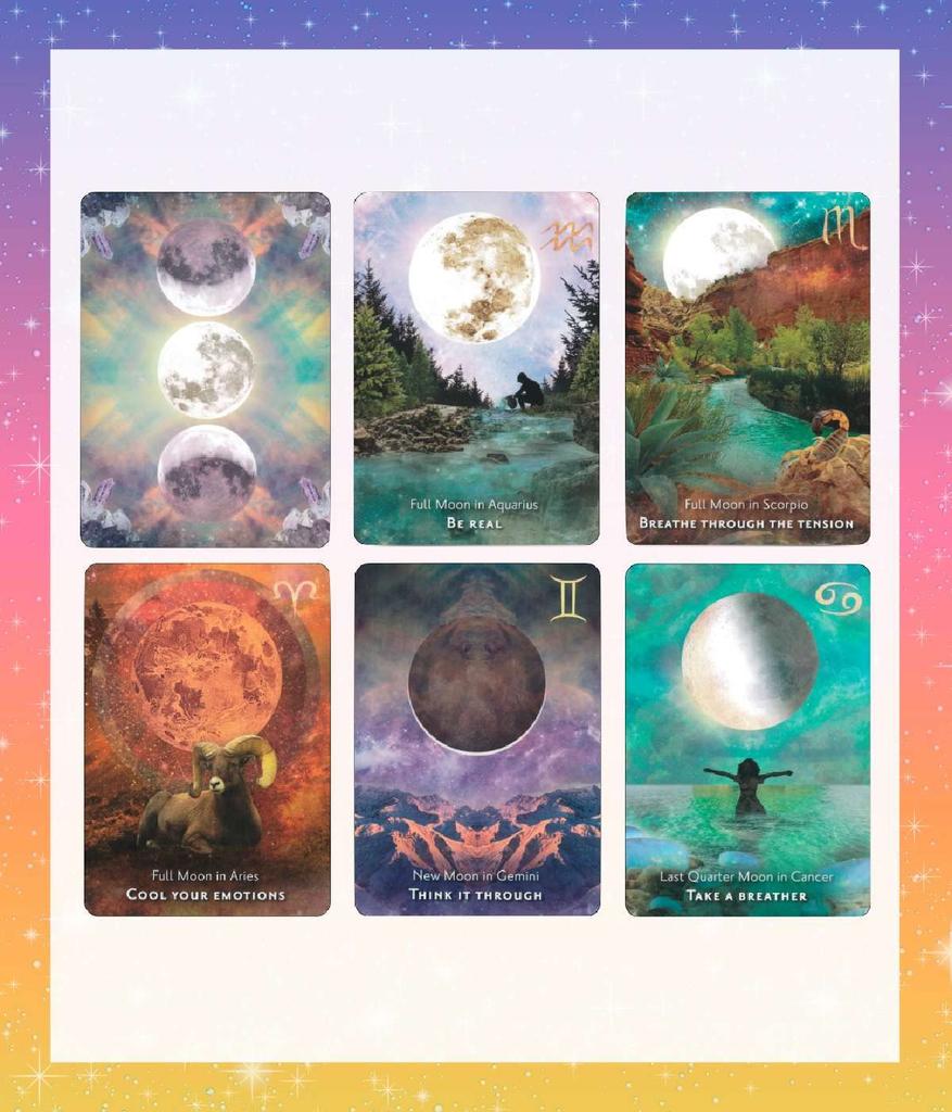 Moonology Manifestation Oracle Cards, Tarot Cards, and Fortune Telling with Japanese Instructions [Authentic]