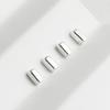 S925 Sterling Silver Square Spacer Beads for DIY Beading and Weaving