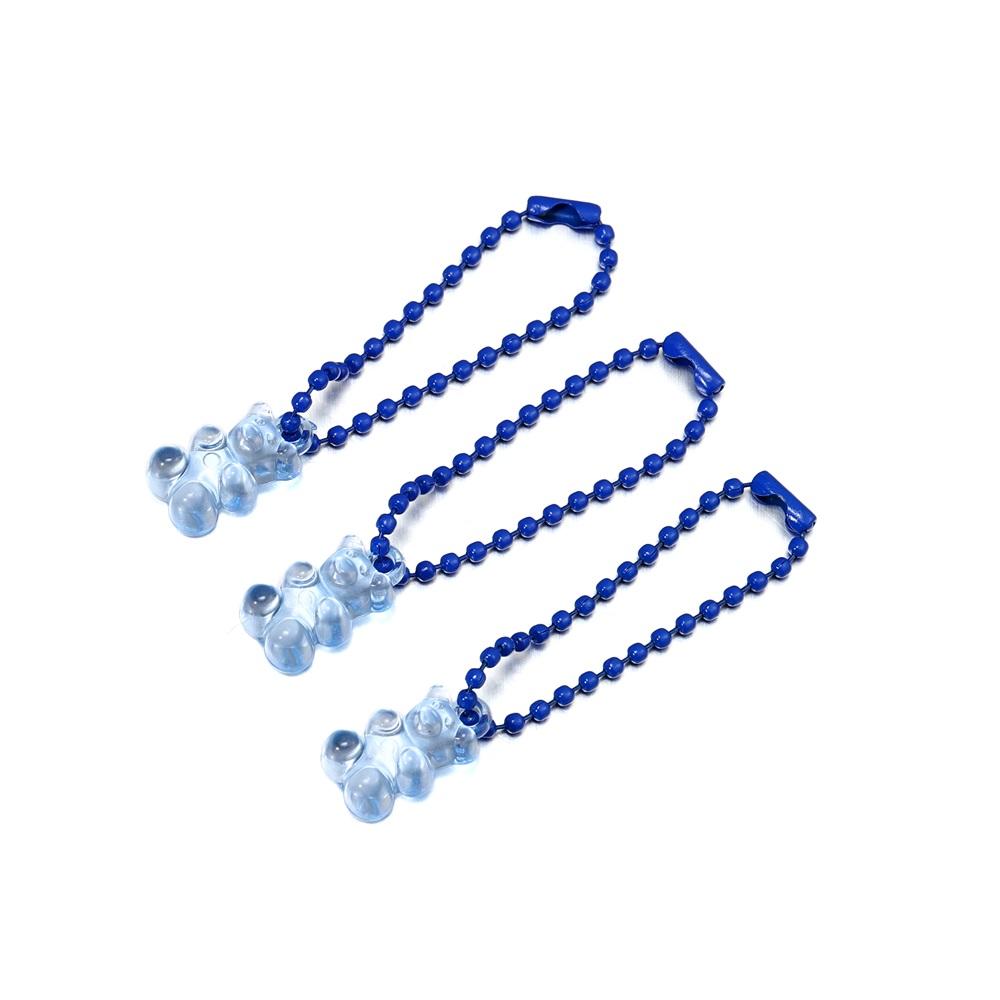 5pcs/lot Candy Color Colorful Cute Resin Bear Keychain Mini Bear With Chain For DIY Jewelry Making Finding Accessories