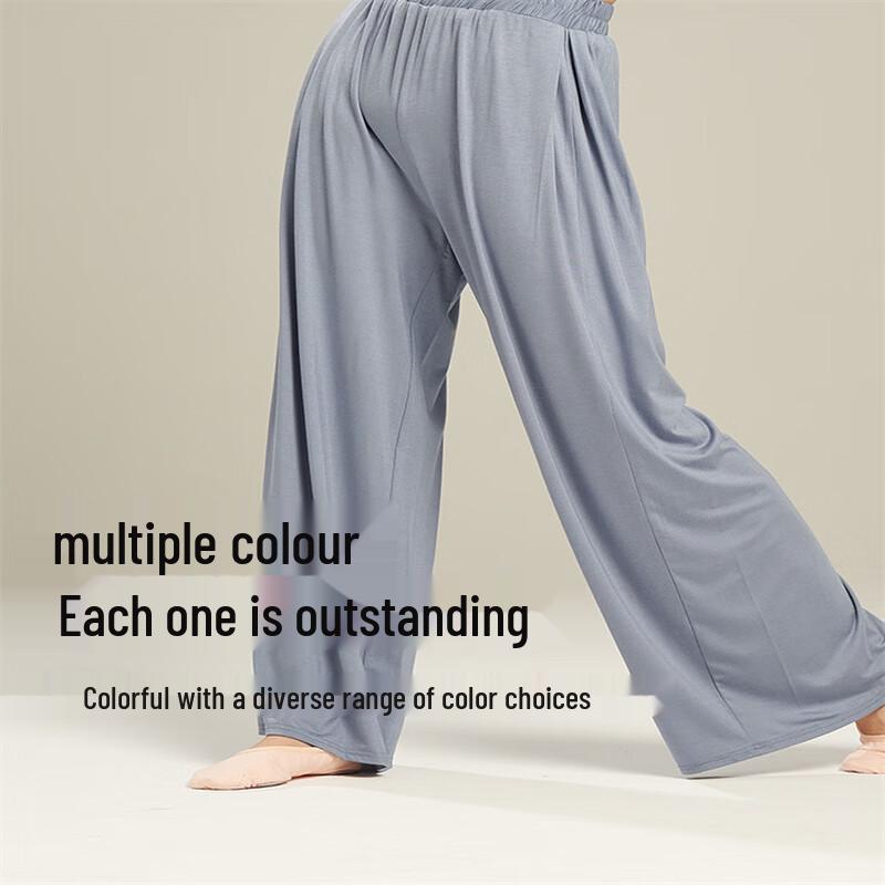 OEING Women's Loose Flowy Wide-Leg Dance Pants