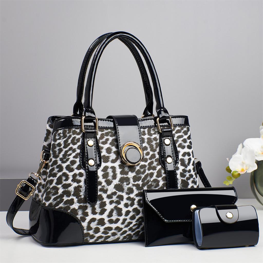 IELGY Ladies Retro Style Leopard Print Messenger Bag