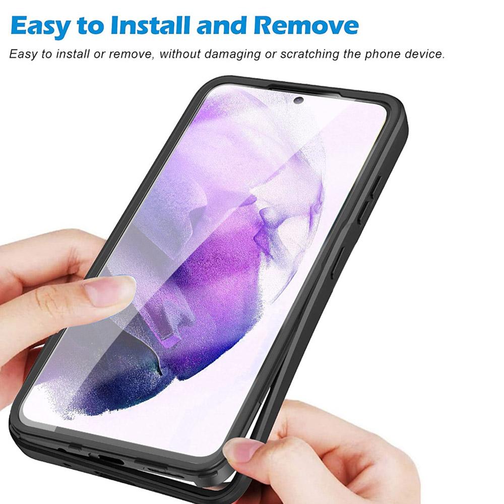 For Samsung Galaxy S23+ Phone Case Acrylic+TPU +PET Screen Film Phone Cover Camera Lens Protection
