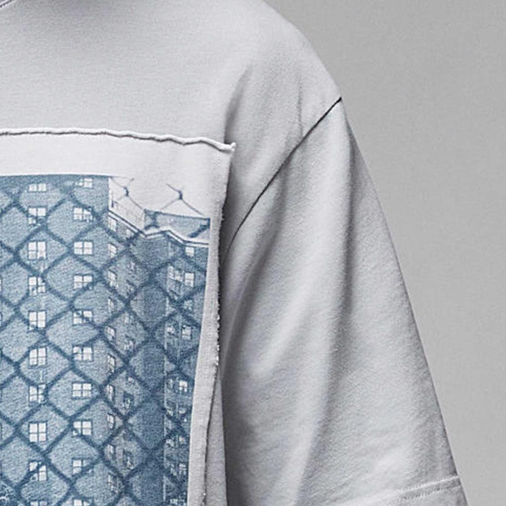 Jordan Union Series SS23 Basketball Print Sweatshirt Men Tops Gray FD4247-097