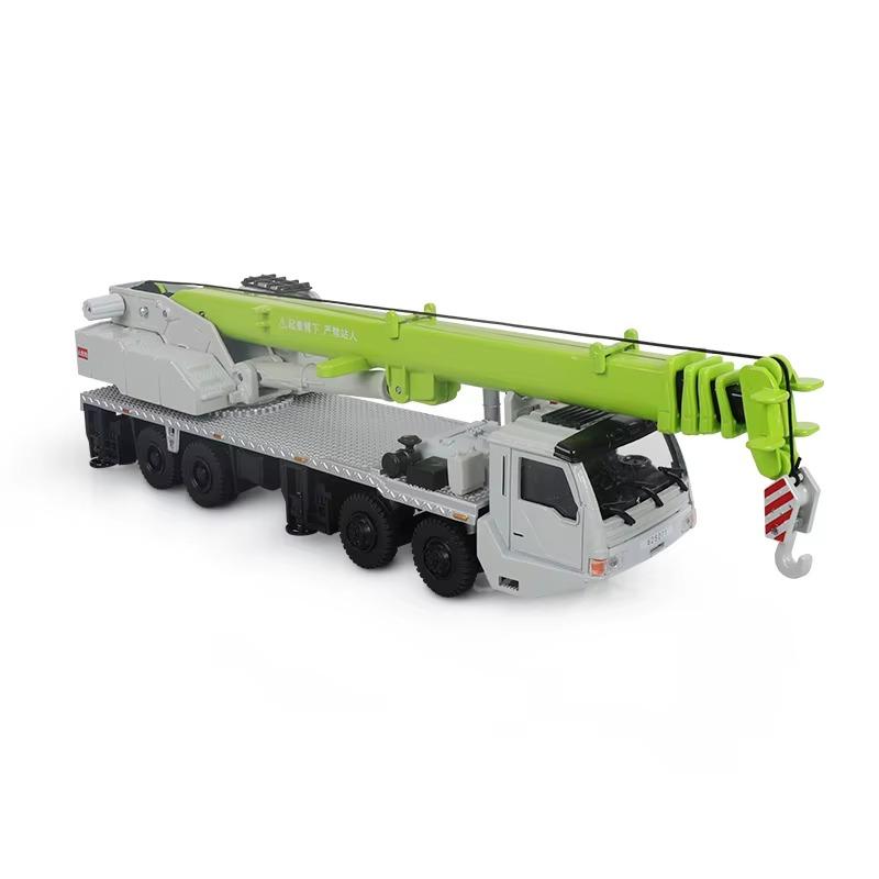 1/55 Wheeled Truck Ladder Crane Car Toy for Children Diecast Miniature Vehicle Engineering Model Collection Gift for Boys
