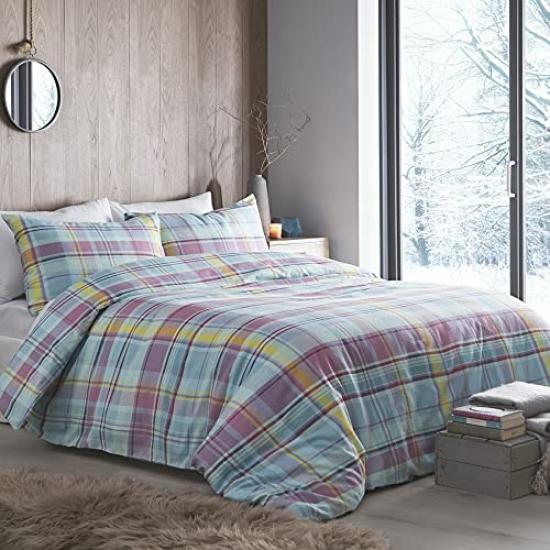 Set Copripiumino Creative Cloth Spectrum Super King Geometrico Sfumato | Reversibile Policotone 50% Cotone