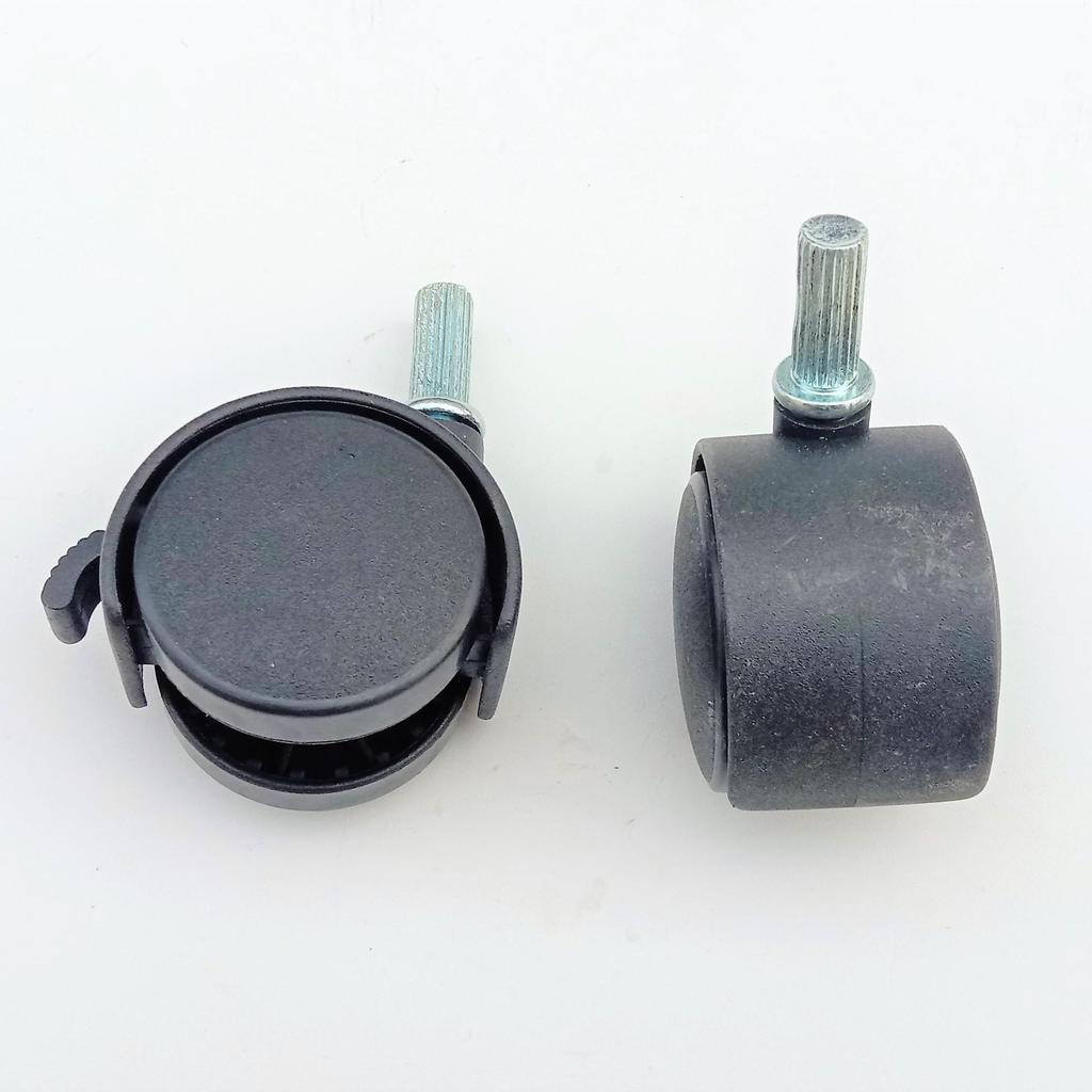 Boss Chair Caster with Vertical Brake, 1.5 Inch Universal Silk Wheel for Sofa, 8x20