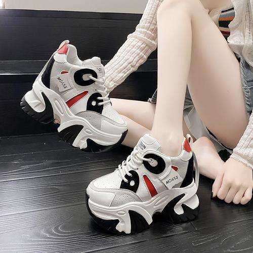 fashion Designer Womens Sports Shoes Colorful High Platform Comfortable and Elegant Casual Sneakers Athletic Leather Ladies Footwear