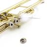 3 Pieces Trumpet Cleaning Care Kit Trumpet Mouthpiece Brush Valve Brush Flexible Brush with Handle Maintenance Care Tool