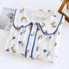 Spring and Summer New Style Women's Nightdress Japanese Cute Little Floral Long Sleeve Skirt Baby Neck Home Dress Nightdress