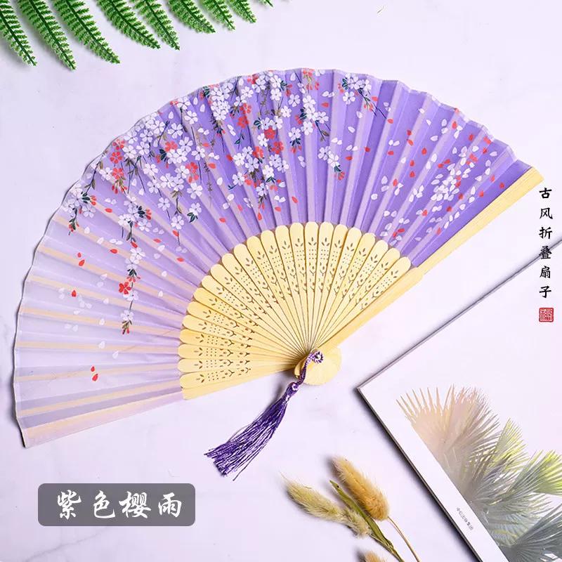 Folding Fan, Ancient Chinese Style, Hanfu, Women's Qipao, Dance, Children, Students, Summer Portable Folding Small Fan