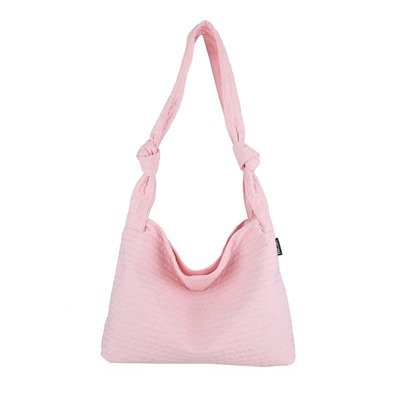 2026 Summer Stylish Large Capacity Women's Tote Bag - Gentle Texture, Plain Color, Shoulder/Handheld