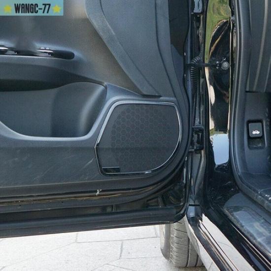 Black Titanium Door Speaker Bezel Frame Cover Trim For Honda Accord 9th 14-2017