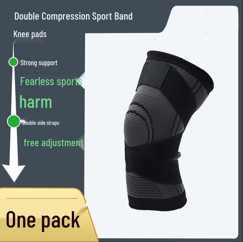 

Дышащие нескользящие наколенники для альпинизма, фитнеса, бега и велоспорта - утолщенные нейлоновые ремни, защитное снаряжение Gray M (Single) флуоресцентный зеленый