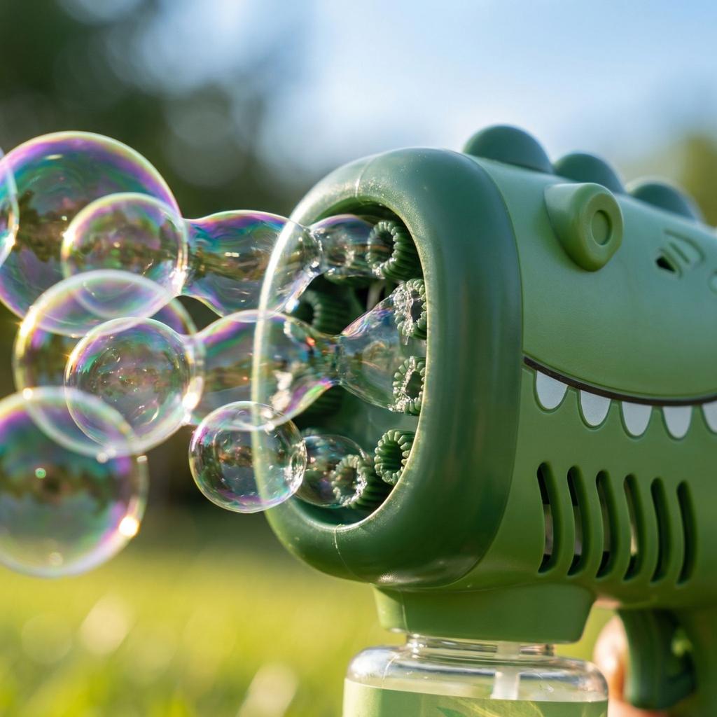 Dinosaur Themed Automatic Bubble Machine Battery Version Handheld Bubble Toy (Without Battery)180ml