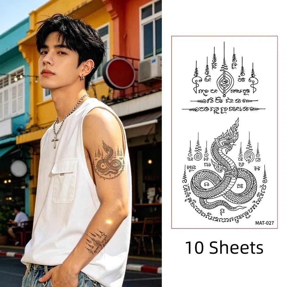 10 Sheets Instant Temporary Tattoo Water Transfer Decals Body Art Sticker Finger Hand Legs Arm