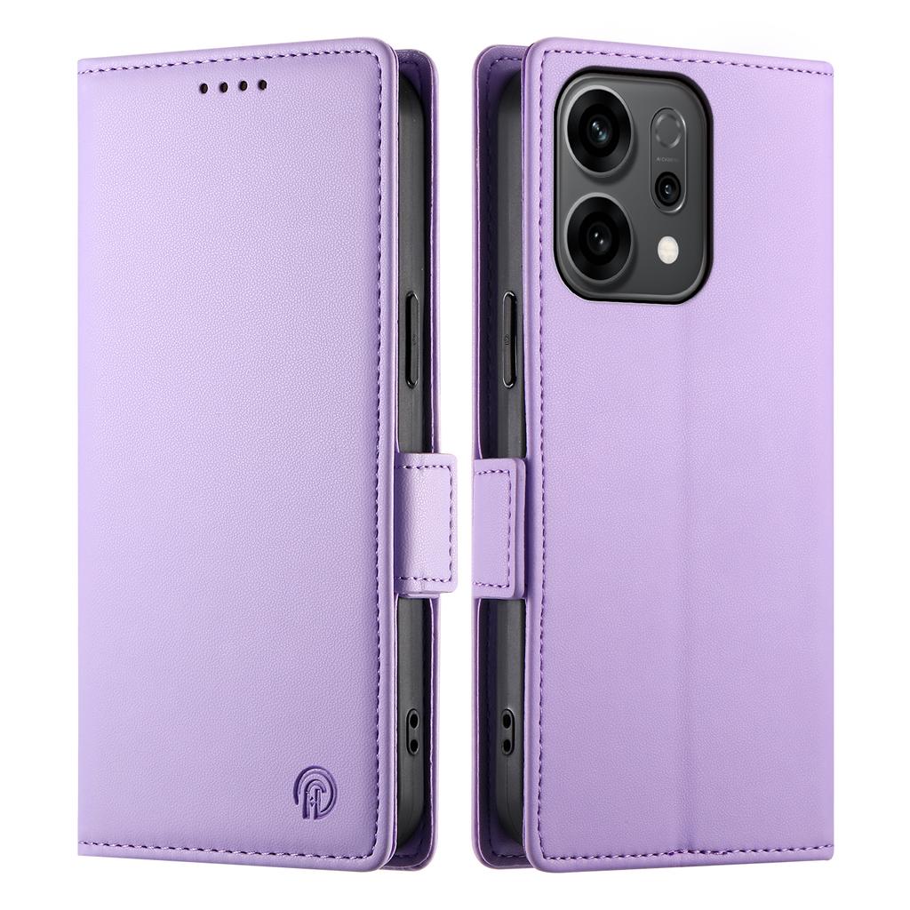 For Oppo Reno14 5G (Global) Stand Case PU Leather Wallet Phone Cover