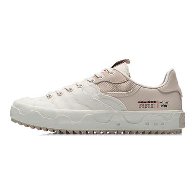 Li Ning CF Freizeitsneakers Unisex-Sneakers Weiß Aprikose AGCR171-2