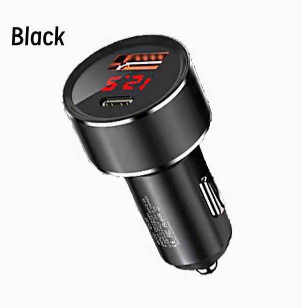 Intelligent Digital PD Car Charger 3.1A Single USB+PD Fast Charging Car Charger 18W Fast Charging Car Cigarette Lighter