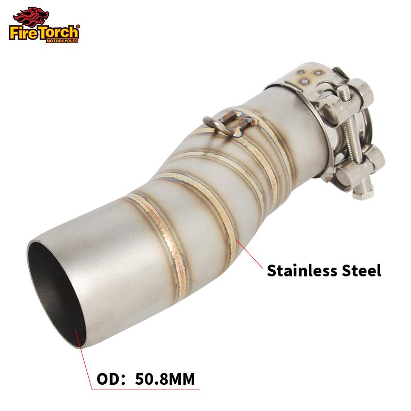 For CFMOTO 450MT 450 MT IBEX450 IBEX 450 2024 2025 Motorcycle Exhaust Escape Moto System Mid Link Pipe With Muffler DB Killer