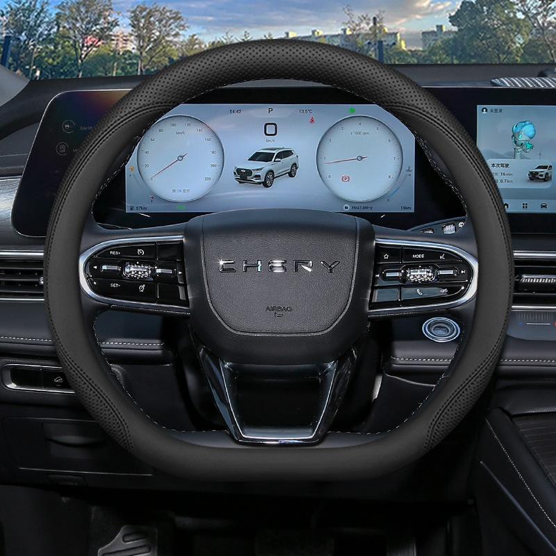 

For Chery Tiggo 9 8L 8 Pro 8 Plus 7 Plus Fengyun T9 Arrizo 8 Anti Slip Breathable Suitable For All Seasons Steering Wheel Cover