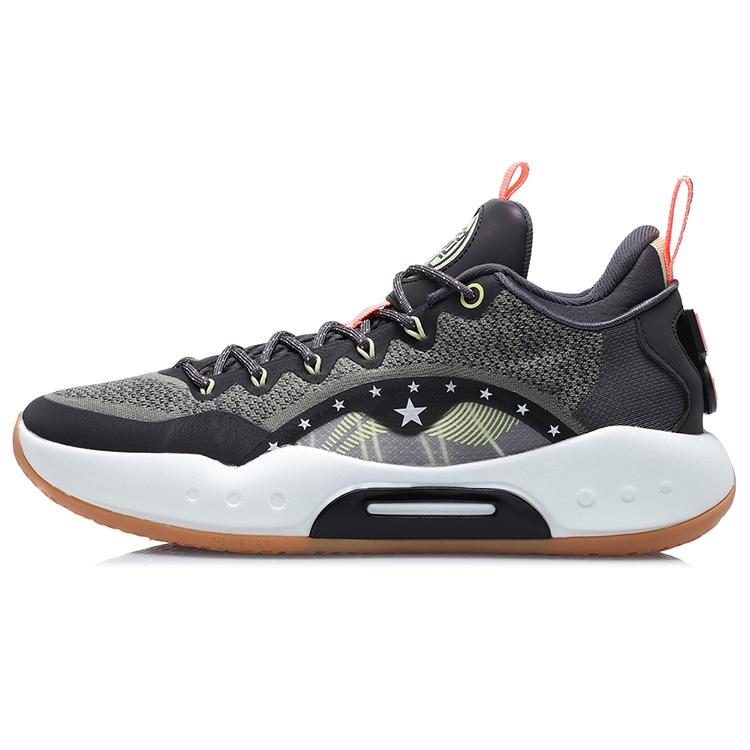 

LiNing Shuai 14 Low Anti Slip Wear Resistant Low Top Basketball Shoes Men s Black Green 43