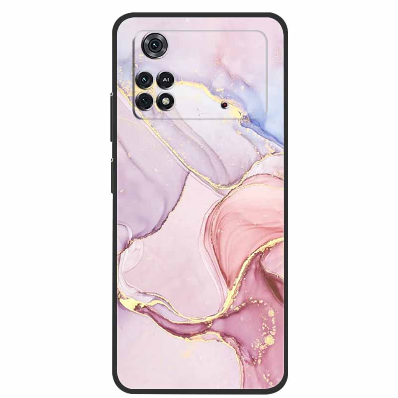For Poco X4 Pro 5G Case Poco M4 Pro 2022 Marble Silicone TPU Back Cover for Xiaomi Poco M4 Pro 4G Phone Case Poco X4 Pro 5G Capa