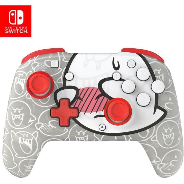 Manette sans fil pour nintendo switch™ - pdp - rematch™ glow boo-hoo