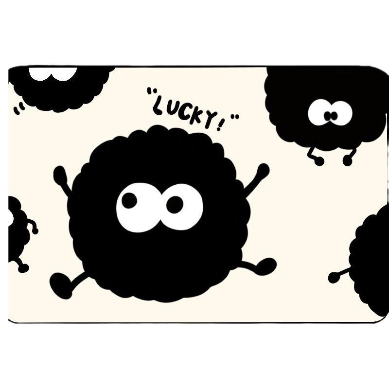 Bathroom Door Diatom Mud Soft Floor Mats Absorbing and Quick Drying Bathroom Foot Mats Big Eyes Series Soft Diatom Mud Foot Mats