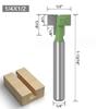 1/3 pz 1/4 pollice 6 mm gambo T slot router bit bullone esagonale foro chiave foro chiave lavorazione del legno fresa fresa finale
