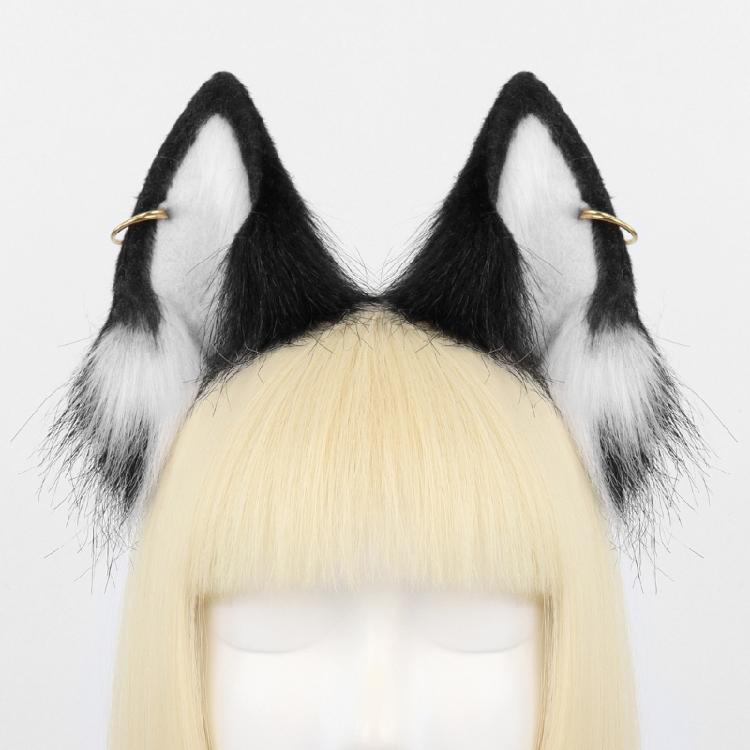 Kunstpelze Wolf/Füchse/Katzen Ohr Stirnband Cosplay Kopfschmuck Felliges Tierohr Stirnband Halloween Cosplay Party Kostüm Geschenk