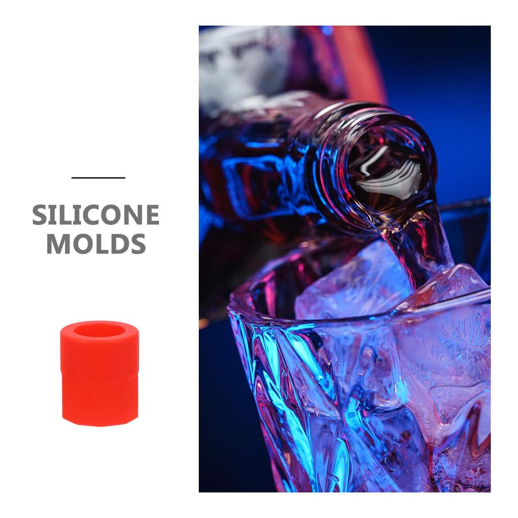 10 Pezzi Stampo per Cubetti di Ghiaccio in Silicone Secchiello per Ghiaccio Rotondo Stagione Calda Fai da Te Casalingo Frigorifero Congelatore Produttore di Ghiaccio Stampo per Cubetti di Ghiaccio Creativo Accessori da Bar
