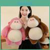 Cute Pink Gorilla Plush With Pp Cotton Filling For Home Decor And Play