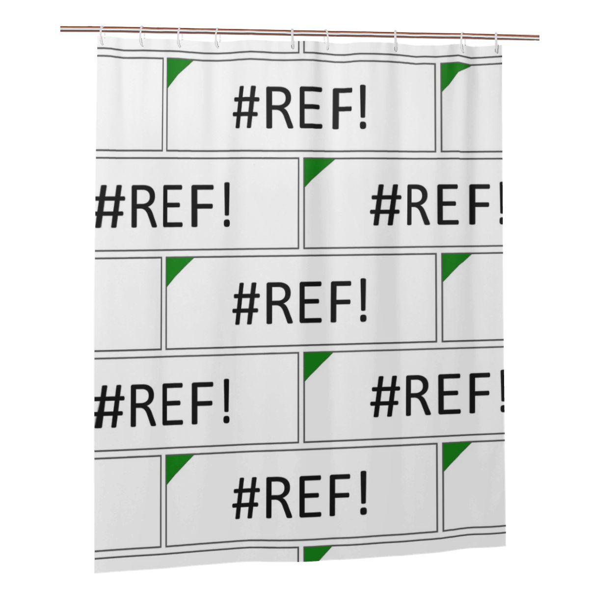 

Excel #Ref! Error Shower Curtain Bathroom Polyester Waterproof Bath Curtains With Hooks W60H190(CM)-1 Pcs