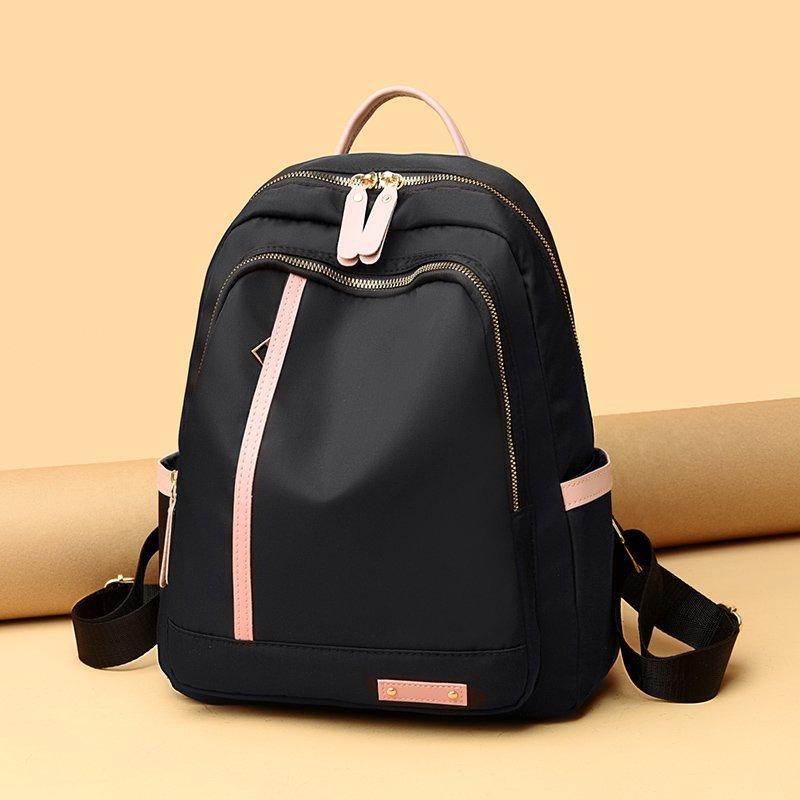 New Oxford cloth backpack women's large-capacity Korean version of versatile college wind backpack waterproof and lightweight travel bag