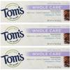Tom's of Maine Natural Toothpaste Whole Care with Fluoride, Cinnamon Clove, 4.7 Oz (Pack of 3)