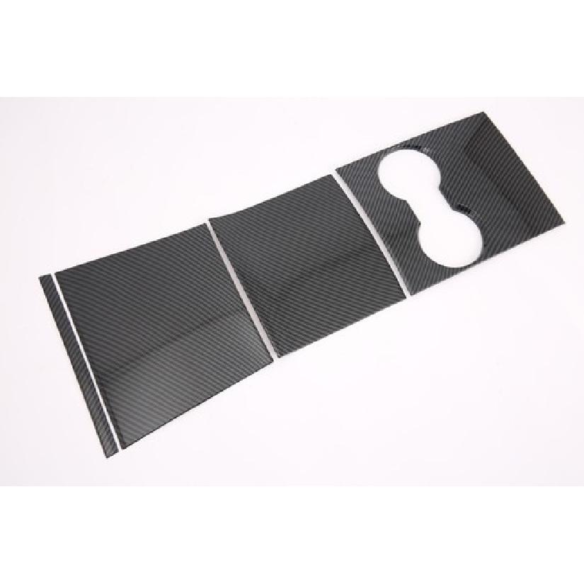 Carbon Fiber Front Water Cup Holder Frame Cover Trim For 2018- Tesla Model 3