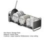 Dish Drain Rack Sponge Holder Large Capacity Strong Load-bearing Multi-purpose Sink