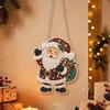 DIY Acrylic Xmas Pendant 2D Flat Diamond Painting Hanging Ornament  Home Decoration