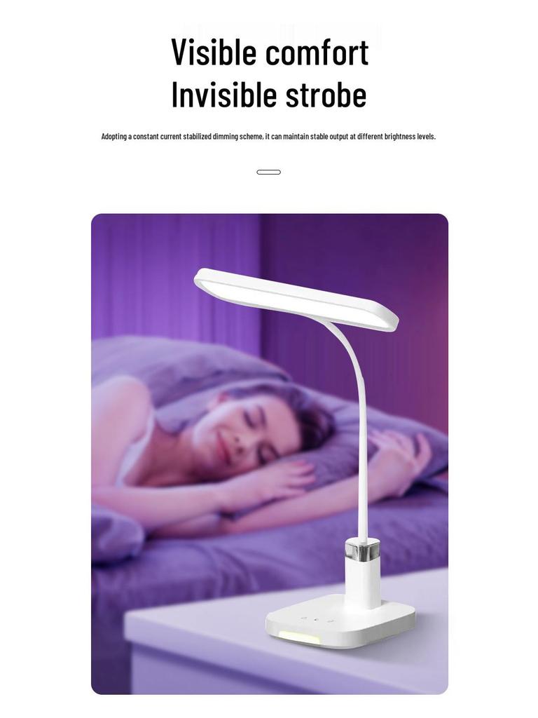 LED Diffused Soft Light Eye Protection Desk Lamp for Study, Reading, Writing, and Office Use