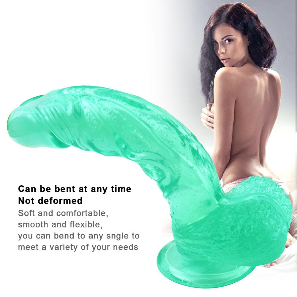 Realistické dildo RUNYU Soft Dick sexuální hračka s vyčnívajícími varlaty Perfektní anální dildo Velké sexuální hračky pro ženy